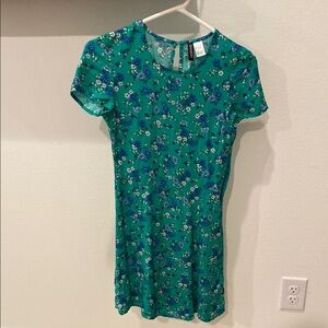 H&M Green Floral Dress